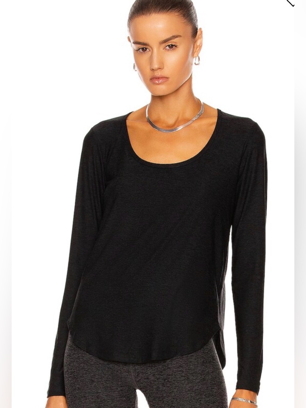 Beyond Yoga Featherweight Long Sleeve Scoop Neck Shirt